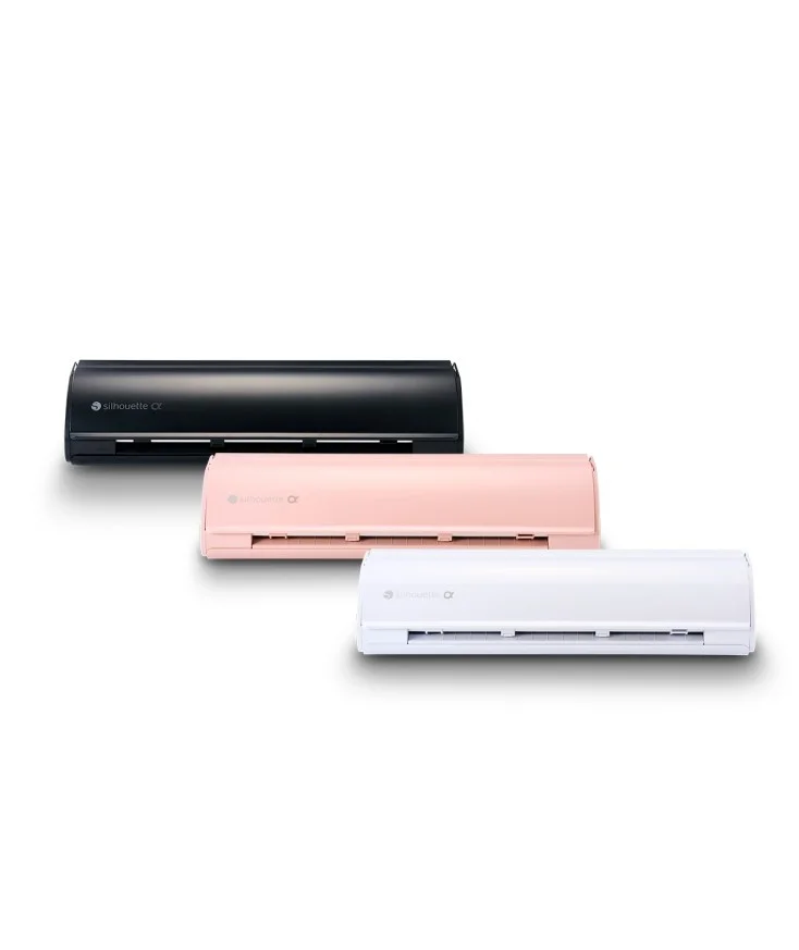 Silhouette CAMEO 5 Alpha en negro, rosa y blanco